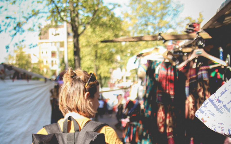 Straßenmarkt in Amsterdam